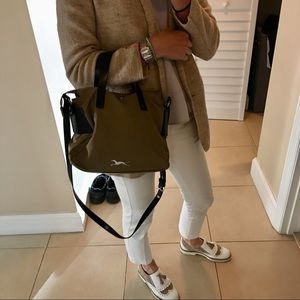 Camel color handbag w/removable shoulder strap